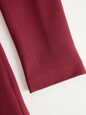 Elegantní midišaty s límečkem a páskem na knoflíky