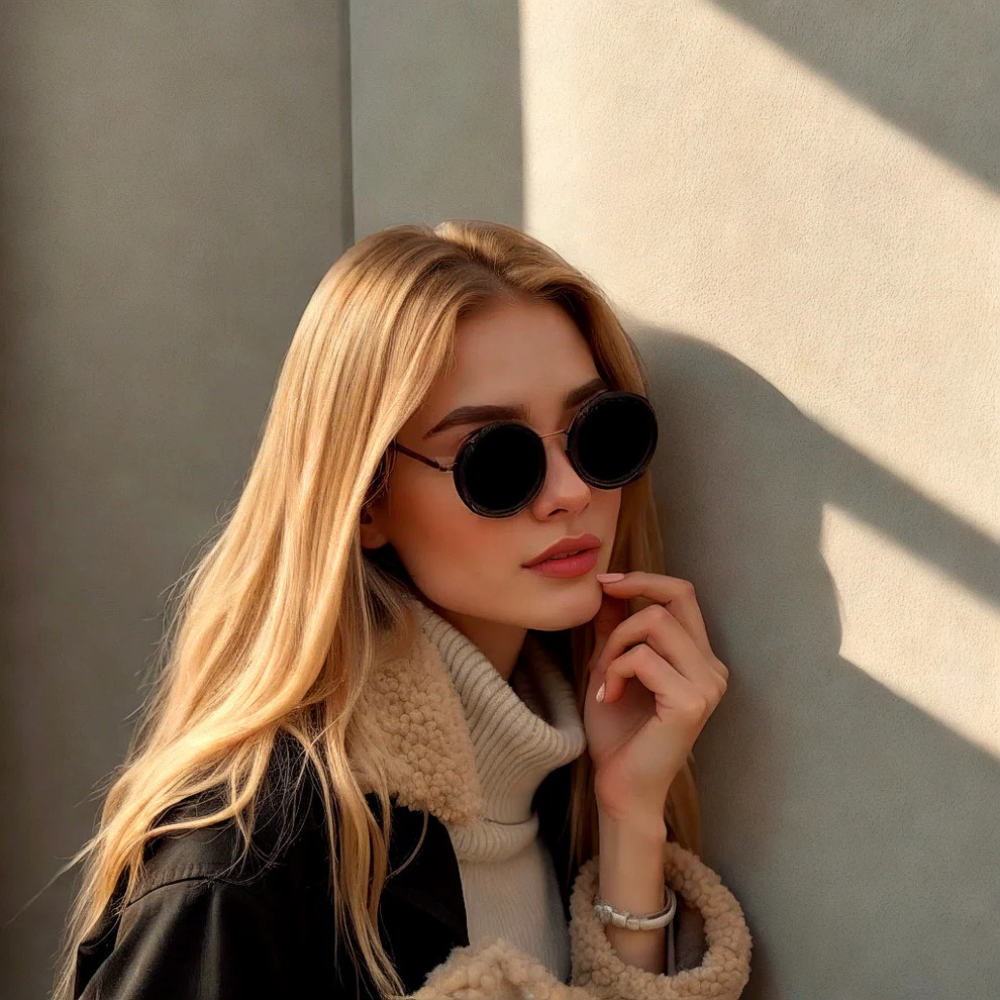 Crimson™ | Nastavitelné černé sluneční brýle