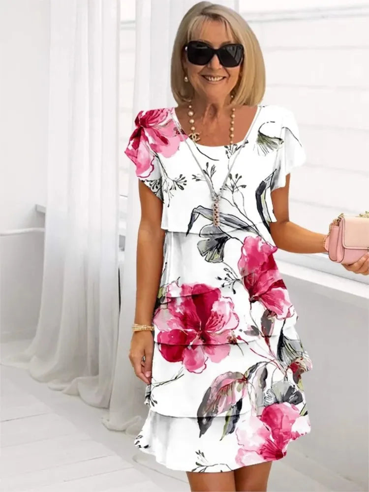 Eliane – Elegantní, splývavé šaty s volány